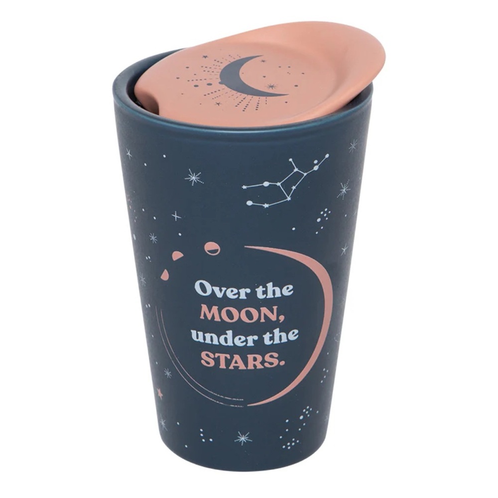 XO, Sienna , Starry Night, Navy and Peach To Go Ceramic Mug